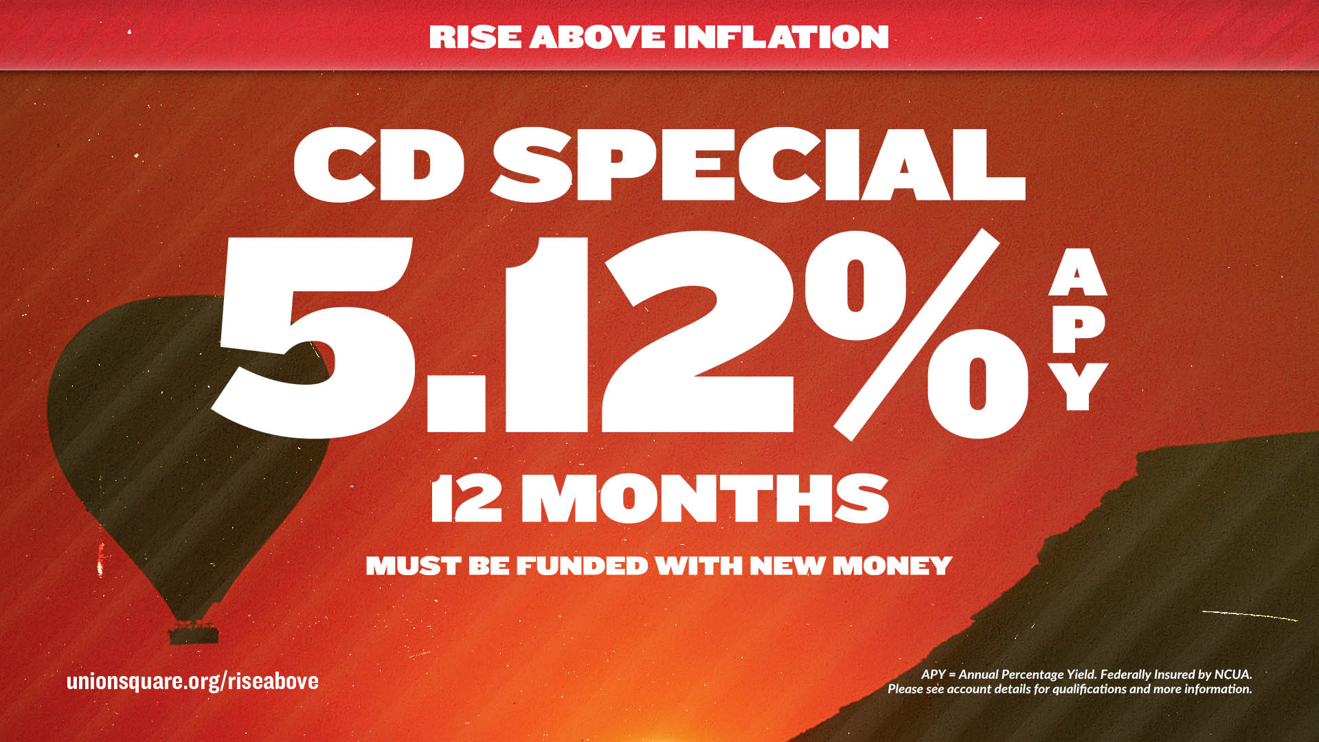 Earn 5.12% APY on Special 12 Months CD